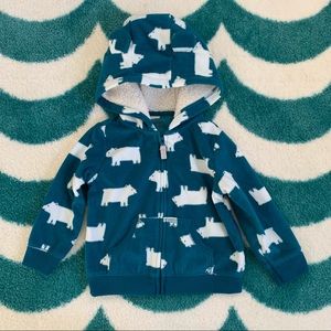 Carter’s Zip-Up Fleece Hoodie (Teal) Size 18mo
